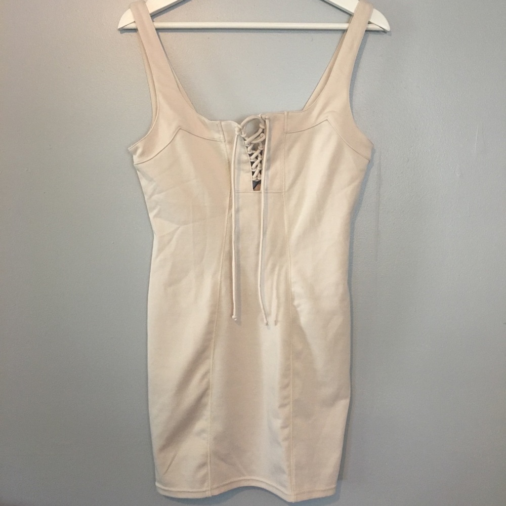 Never worn - Sleeveless Dress w/ Tie Up Front
